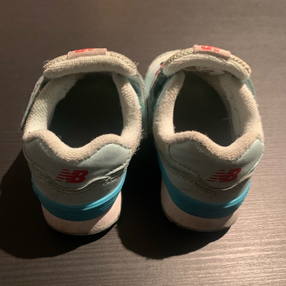 New Balance Kids 574 IV574CHB Night/Day Sky Blue Cloud Rainbow (Size: 5) - Picture 3 of 7